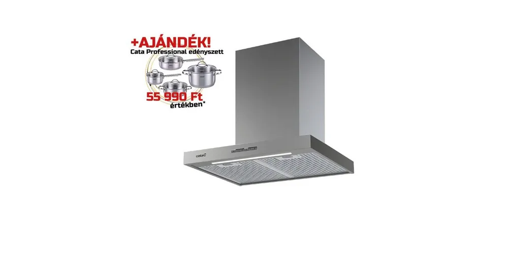 Outlet Cata - Páraelszívó Sygma 6010 X + Cata PROFESSIONAL edényszett