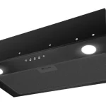 Kluge beépíthető fekete páraelszívó, 60cm, 17cm magas Árcsökkenés