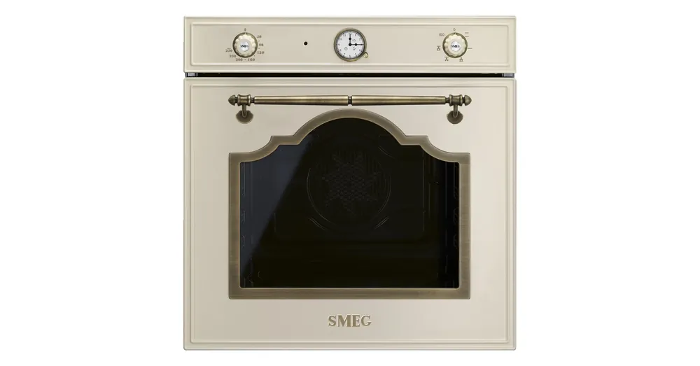 Kedvezményes ár SMEG HŐLÉGKEVERÉSES SÜTŐ, Cortina design, 60 cm, analóg, bézs