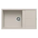 ELLECI - Mosogatótálca Unico 410 86x50 Granitek egymedence + csepptálca G39 Bianco soft Ne maradj le