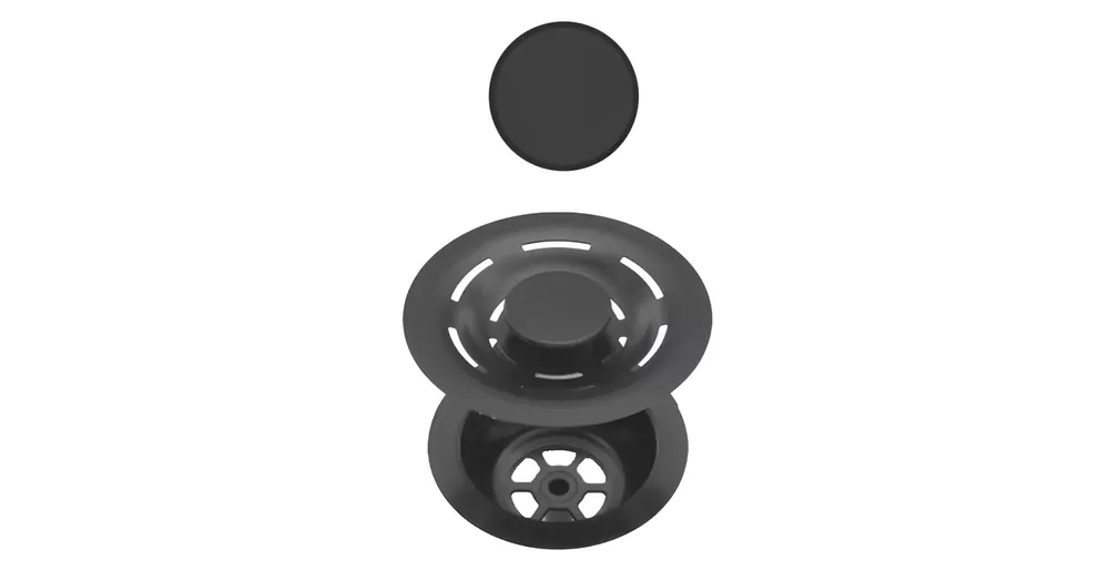 Legjobb ár ELLECI - FLOW-PRO OPEN TWIST (tekerős) automata dugókiemelő egymedencés mosogatókhoz fekete