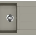 EVIDO Cubo 45S gránit mosogató, 780 x 500 mm, platina Exkluzív ajánlat