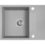 RIO 1CS egymedence csepptálcás gránit szürke mosogató szifonnal, 76x44x17,5 cm Outlet