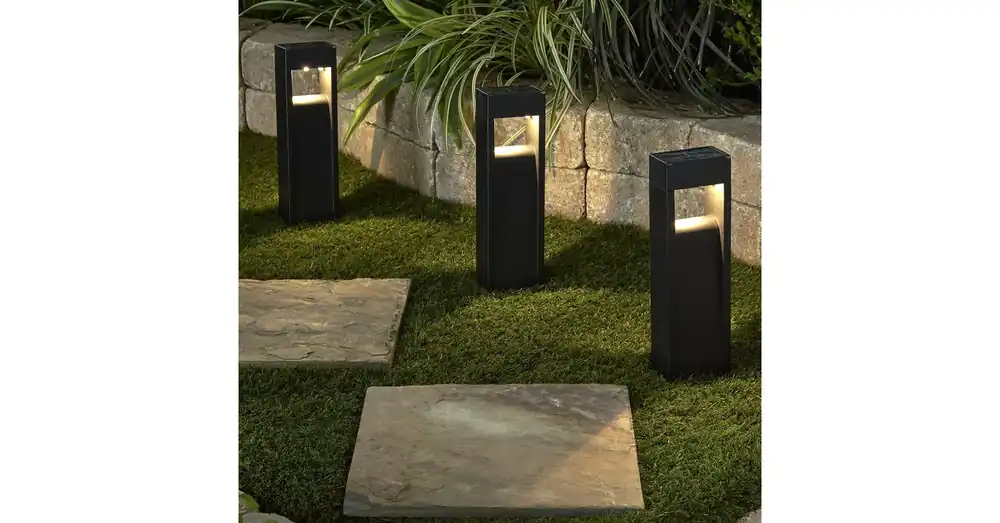 Biztonságos vásárlás Leszúrható szolár lámpa - 2 melegfehér LED - 33 x 8 x 5 cm
