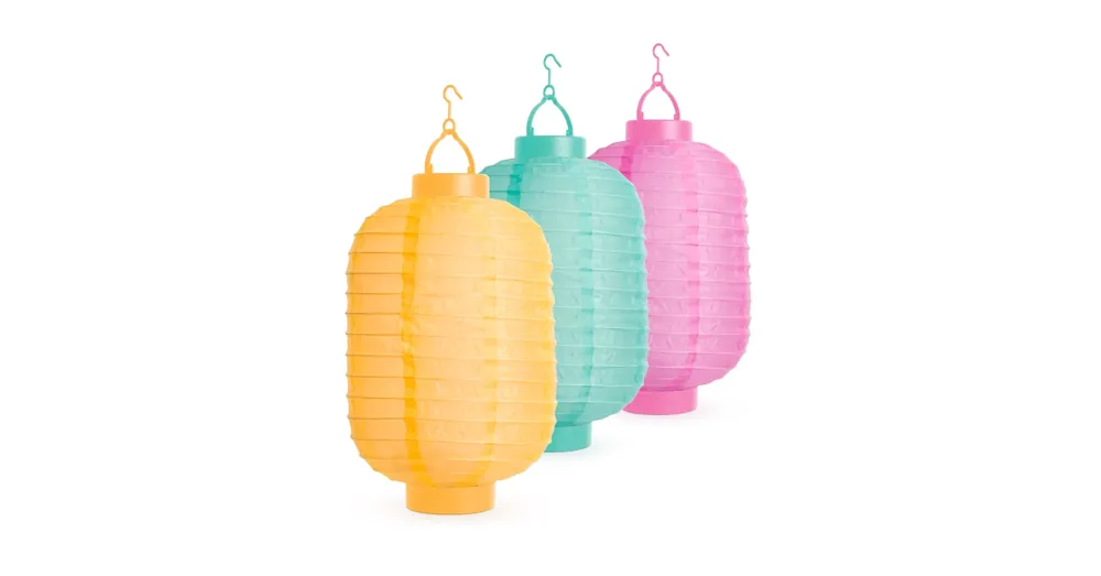 Szolár lampion - 3 színben - hidegfehér LED - 21 cm Szuper akció