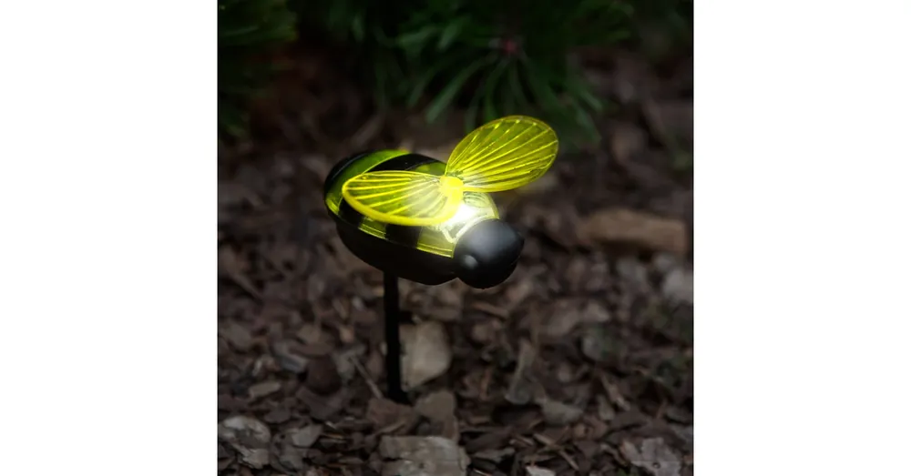 Vásárlói kedvenc Leszúrható szolár lámpa - méhecske - 8 x 7,5 x 14,5 cm - Fehér LED