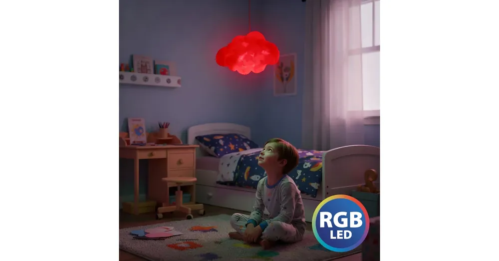 Varázs felhő lámpa - 16 RGB LED - 3 x AAA - 25 x 20 x 15 cm Legkelendőbb