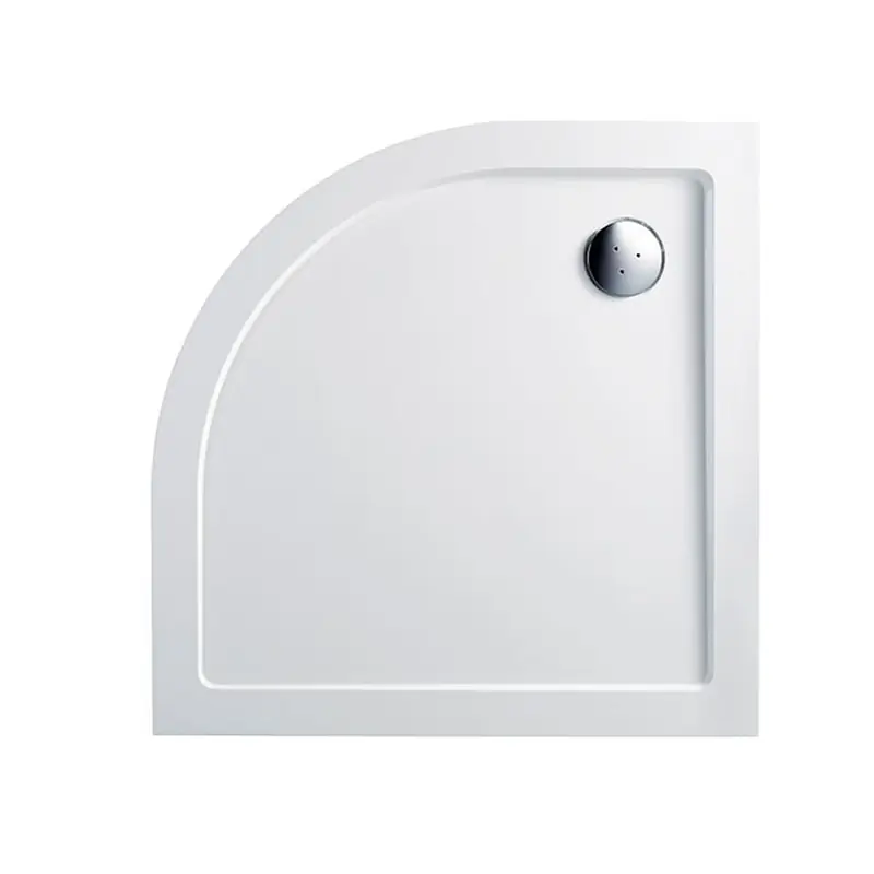 Wellis, SMC lapos, íves, zuhanytálca WC00407, szifonnal 90*90*4 cm Alacsony ár