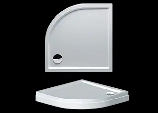 Szuper ajánlat Riho, Davos íves zuhanytálca, 281 modell DA89, 90*90*4,5 cm I.o.