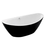 Wellis, MyLine Arezzo Black térben álló kád, 180x87 cm WK00121 Kedvezményes ár