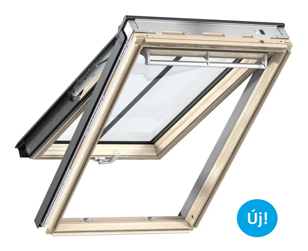 Velux, Felnyíló tetőablak GNL MK08 1064, 3-rétegű üveg, lakkozott fa, 78x140 cm Korlátozott ajánlat