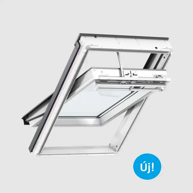 Vedd meg most Velux, Napelemes tetőablak GLU MK06 006430, műanyag bevonat fa maggal, 78x118 cm