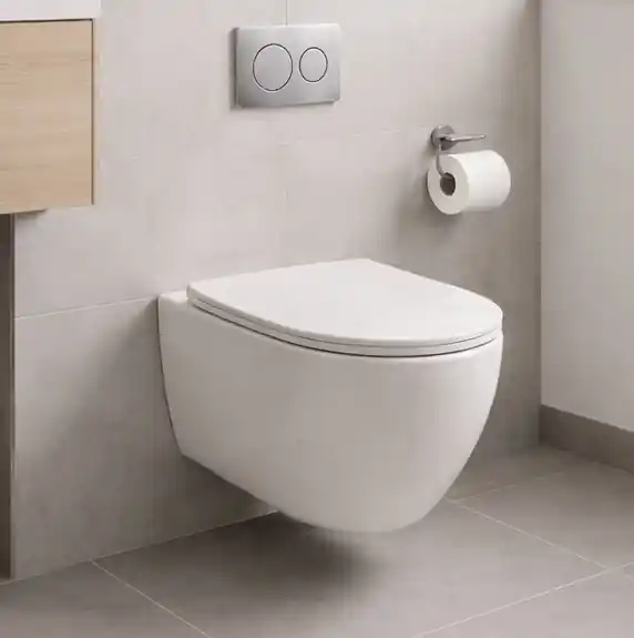 Inspiro Design Marabello, Fali WC, tornado öblítés, ülőkével, fehér, 53.5x36.5x35 cm Vásárlói kedvenc