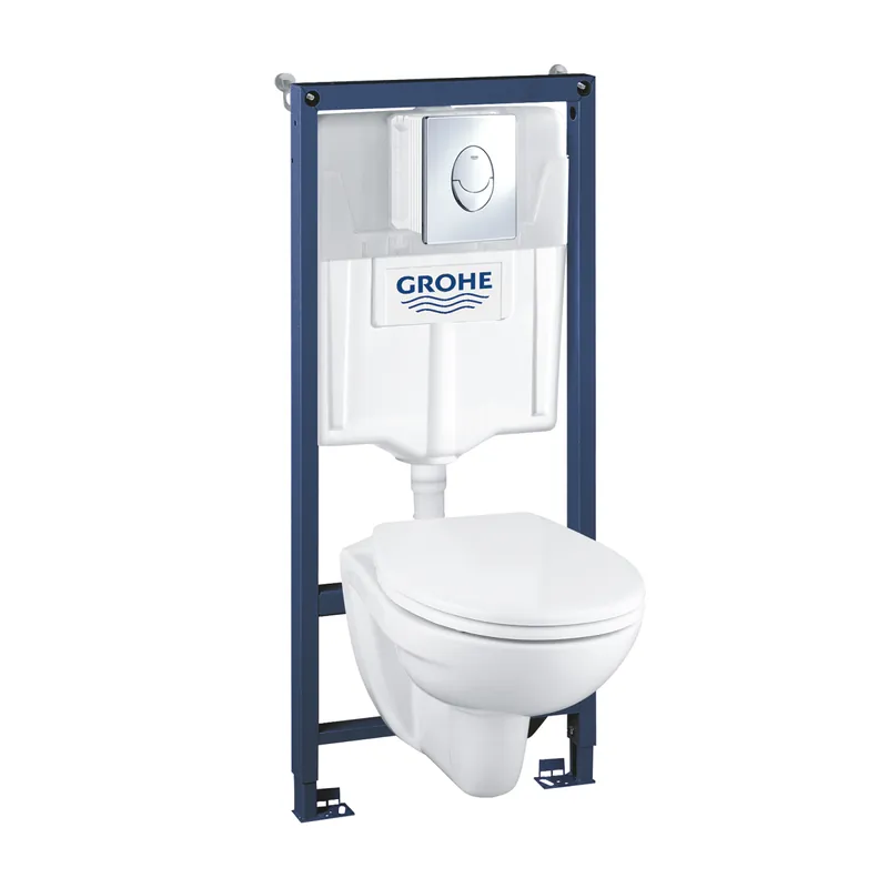 Szerelőelem, Grohe, Rapid SL 39192000 szerelőszett, fali WC-vel, ülőkével, króm nyomólappal Korlátozott ajánlat