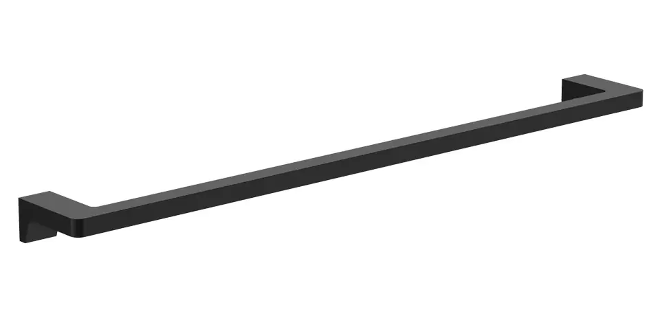 Nézd meg most Törölközőtartó, Wellis, Mamba WE00116, keretes, szimpla, matt fekete, 60 cm