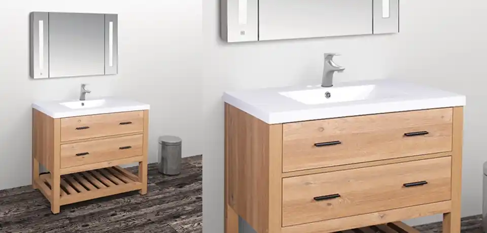 Fürdőszobabútor, Wellis, Soria, komplett mosdós szekrény 90 cm Gyors kiszállítás