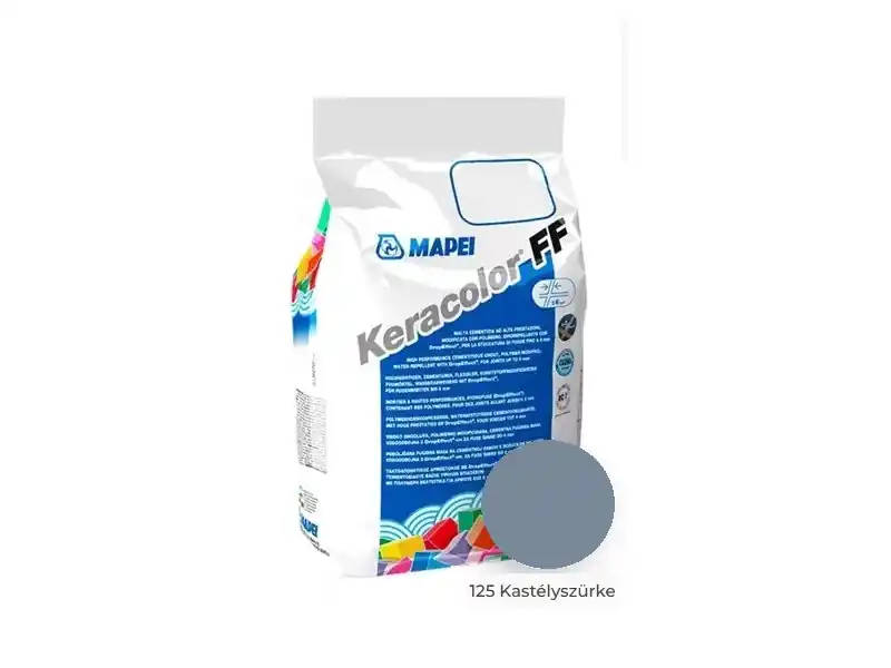 Szezonális akció Fugázó, Mapei, Keracolor FF Flex Nr.125 Kastélyszürke 2 kg