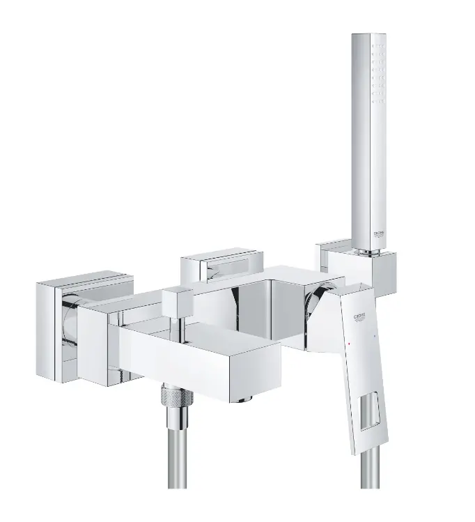 Grohe Eurocube kádtöltő csaptelep zuhanyszettel, 23141000 Árcsökkenés