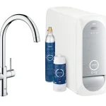 Árcsökkenés Grohe, Blue Home Duo vízszűrős konyhai csaptelep alapkészlet - C kifolyó, 31455001