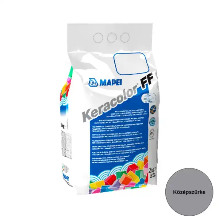 Fugázó, Mapei, Keracolor FF Flex Nr.112 Középszürke 2 kg (6 mm-ig) Árcsökkenés