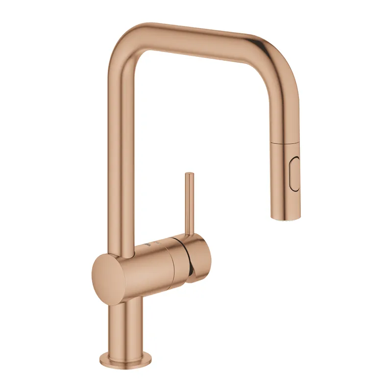 Outlet Grohe Minta OHM egykaros mosogató csaptelep, dual spray 32322DL2, warm sunset csiszolt