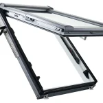 Roto, Tetőtéri ablak műanyag, WDF R89P K WD, 3-rétegű üveggel, Hőszigetelő Csomaggal, 94x140 cm (9/14) Szuper ajánlat