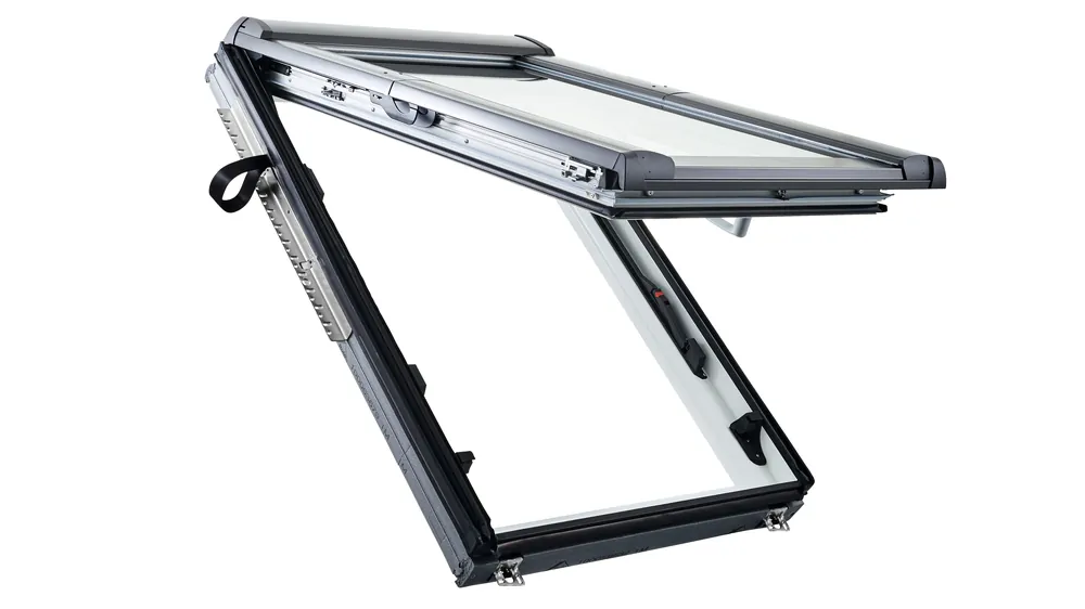 Roto, Tetőtéri ablak műanyag, WDF R89P K WD, 3-rétegű üveggel, Hőszigetelő Csomaggal, 94x140 cm (9/14) Szuper ajánlat