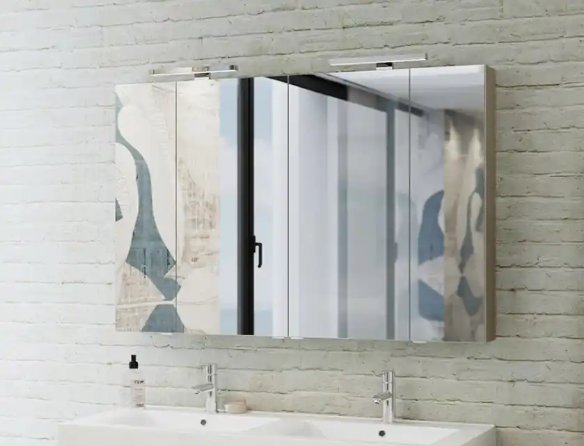 Fürdőszobabútor, tBoss, Mirror Box Recta, 120 tükrös felsőszekrény Végkiárusítás