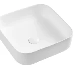 Expressz kézbesítés Mosdó, Wellis, Azalea WF00086, pultra építhető, csaplyuk nélkül, matt fehér, 39 cm