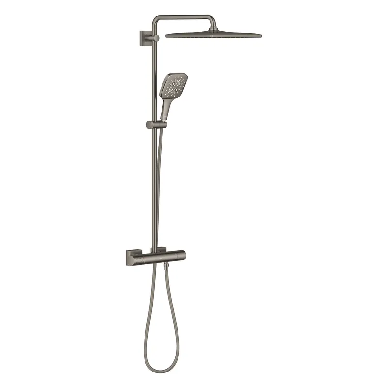 Grohe, Rainshower 310 Cube termosztátos zuhanyrendszer Rainshower Mono 310 Cube fejzuhany, brushed hard graphite, 26837AL0 Gyors szállítás