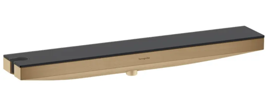 Hansgrohe Rainfinity Fali kimenet 500 integrált polc bal oldali zuhanytartó szálcsiszolt bronz 26843140 Gyors kiszállítás