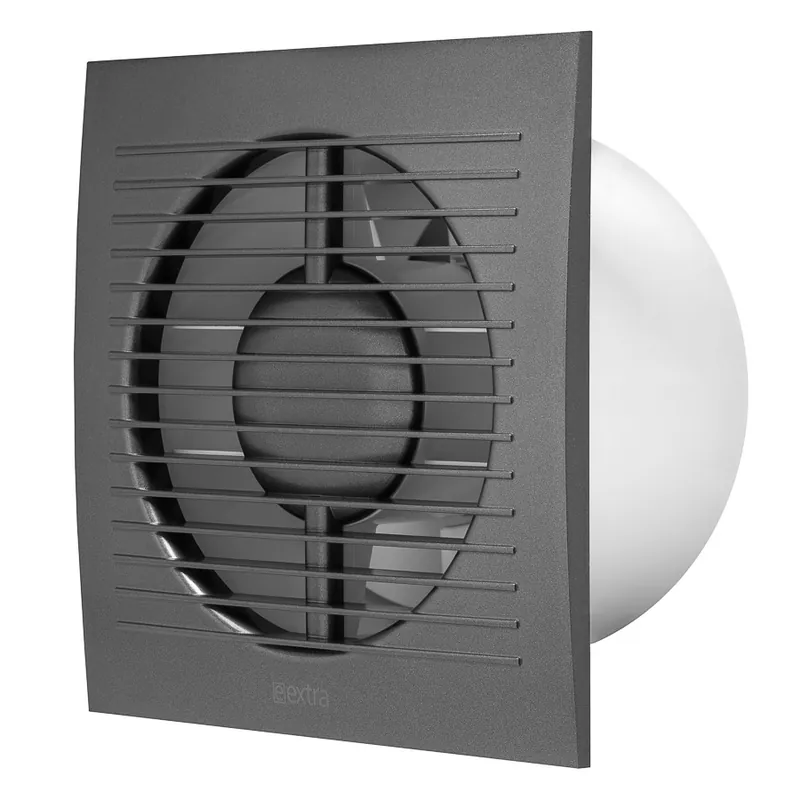E-EXTRA Elszívó ventilátor NA125 antracit 150m3/h időzítő/páraérzékelő Szezonális akció