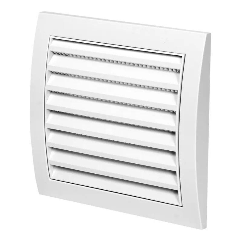 Azonnali szállítás Műanyag Szellőzőrács szúnyoghálós fehér 148x153mm