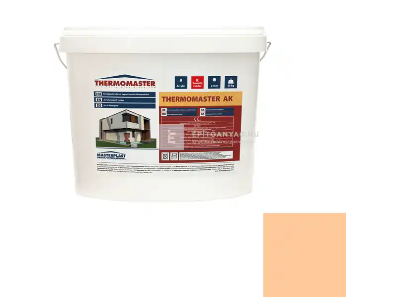 Masterplast Thermomaster akril vékonyvakolat, kapart 2 mm 07-D 25 kg Prémium
