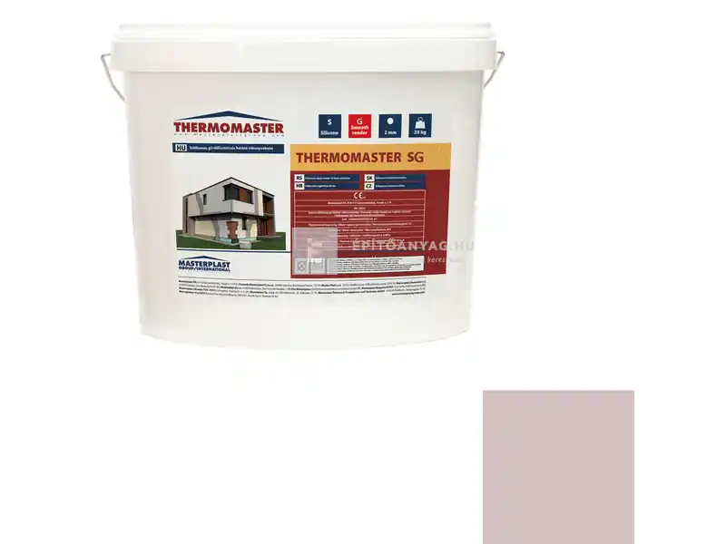 Masterplast Thermomaster szilikon vékonyvakolat, gördülőszemcsés 2 mm 20-E 25 kg Szezonális akció