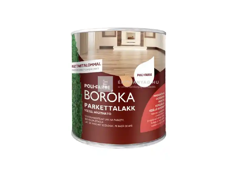 Poli-Farbe Boróka vízzel hígítható parkettalakk 2,5 l Biztonságos fizetés