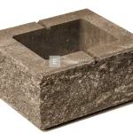 Viastein Avangard oszlopelem Via+ roppantott felület mokka árnyalt 30x25x16 cm Kedvezmény