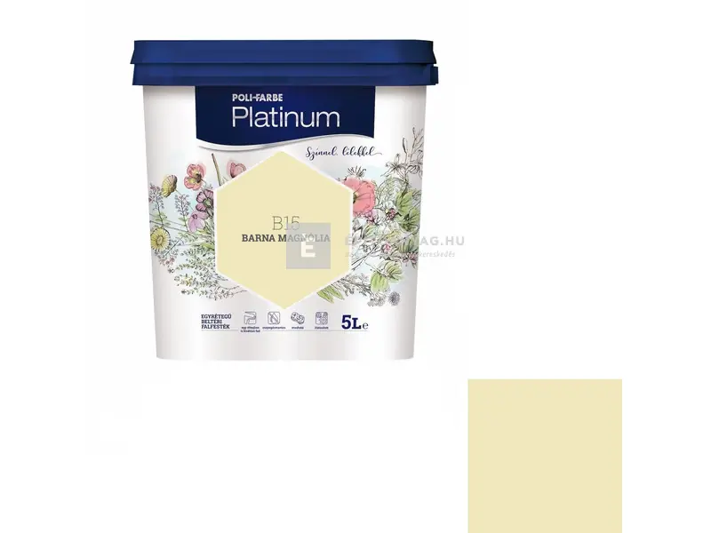 Ne maradj le Poli-Farbe Platinum beltéri falfesték B15 barna magnólia 5 l