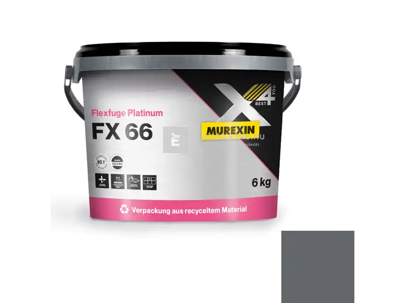 Murexin FX 66 Platinum flexfugázó, szaniter szürke 6 kg Különleges ajánlat