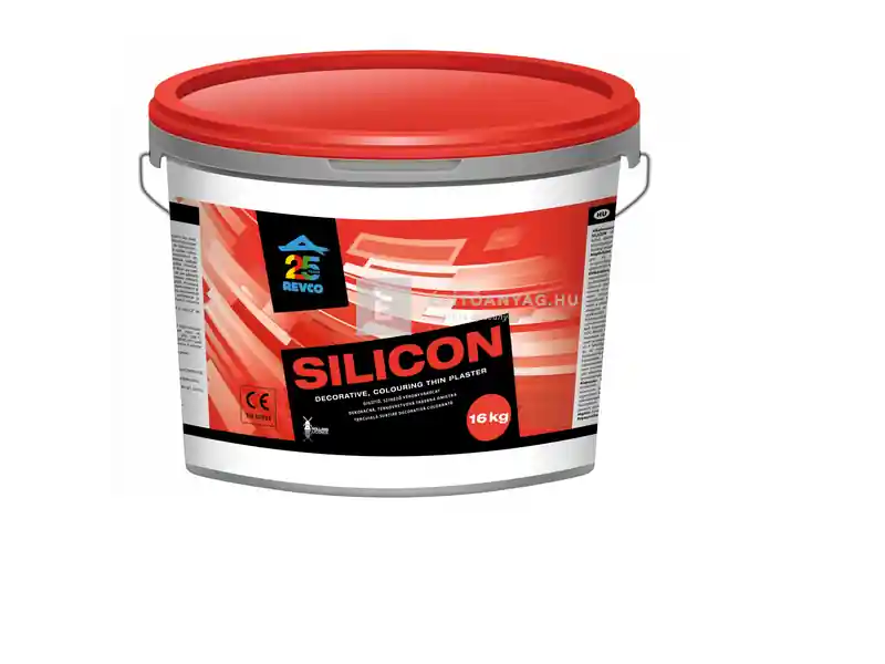 Azonnal elérhető Revco Silicon Spachtel kapart vékonyvakolat 1,5 mm blanco 5 16 kg