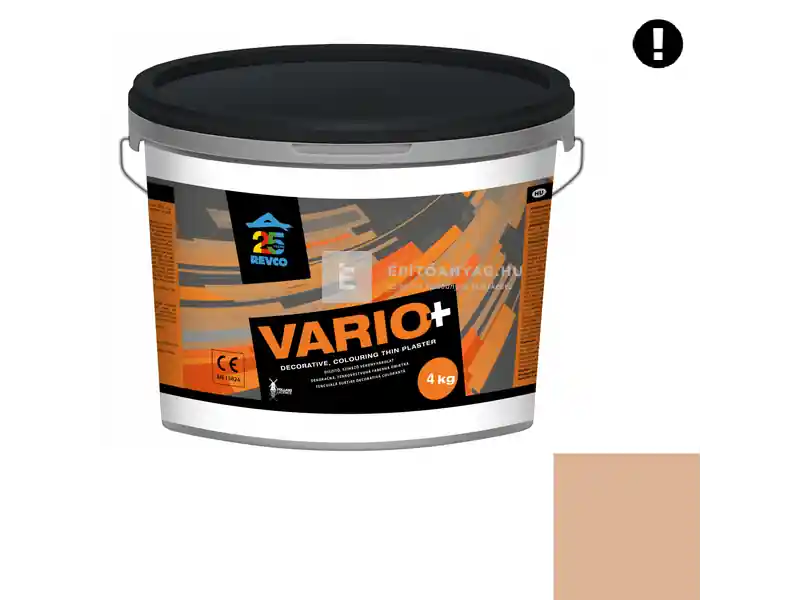 Kihagyhatatlan ajánlat Revco Vario+ Struktúra gördülőszemcsés vékonyvakolat 2 mm praline 4 4 kg