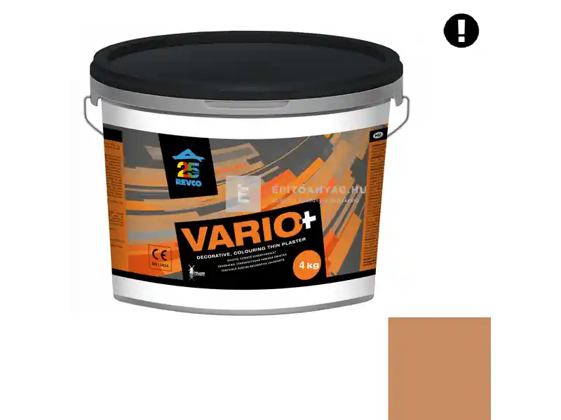 Exkluzív ajánlat Revco Vario+ Struktúra gördülőszemcsés vékonyvakolat 2 mm praline 5 4 kg