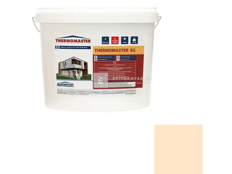 Masterplast Thermomaster szilikon vékonyvakolat, gördülőszemcsés 2 mm 03-E 25 kg Azonnal elérhető