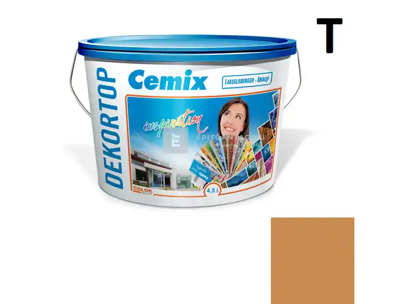 Cemix 2802 DekorTOP diszperziós homlokzatfesték 4369 orange 4,5 l Akciós ár