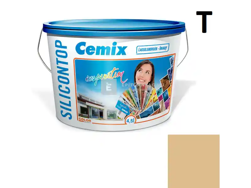 Biztonságos fizetés Cemix 2800 SiliconTOP szilikon homlokzatfesték 4349 orange 4,5 l