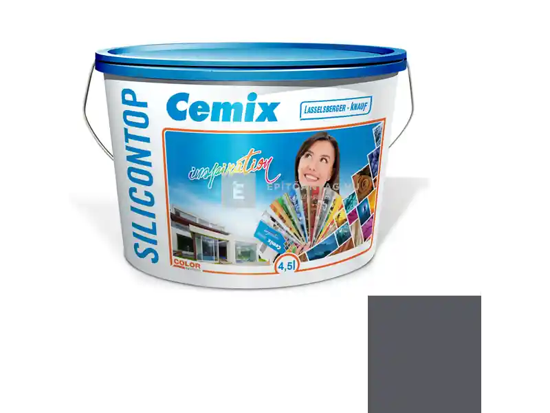 Kedvezményes ár Cemix 2800 SiliconTOP szilikon homlokzatfesték 5329 rock 4,5 l