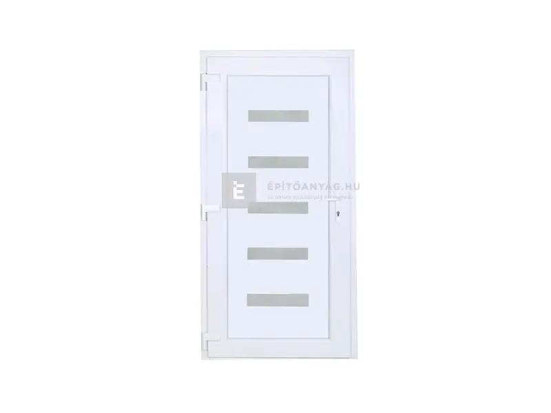 Exkluzív ajánlat Delta Hidas balos műanyag bejárati ajtó 100x210 cm, fehér, 5 üveges