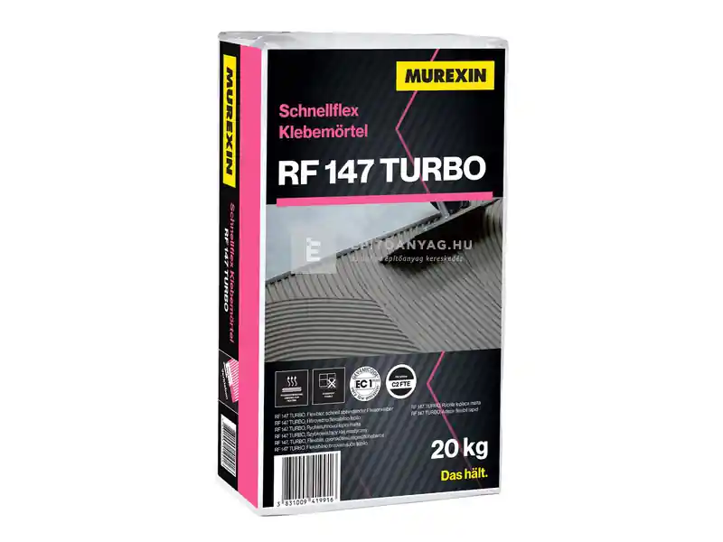 Murexin RF 147 Gyorsflex ragasztóhabarcs C2FT szürke 20 kg Biztonságos fizetés
