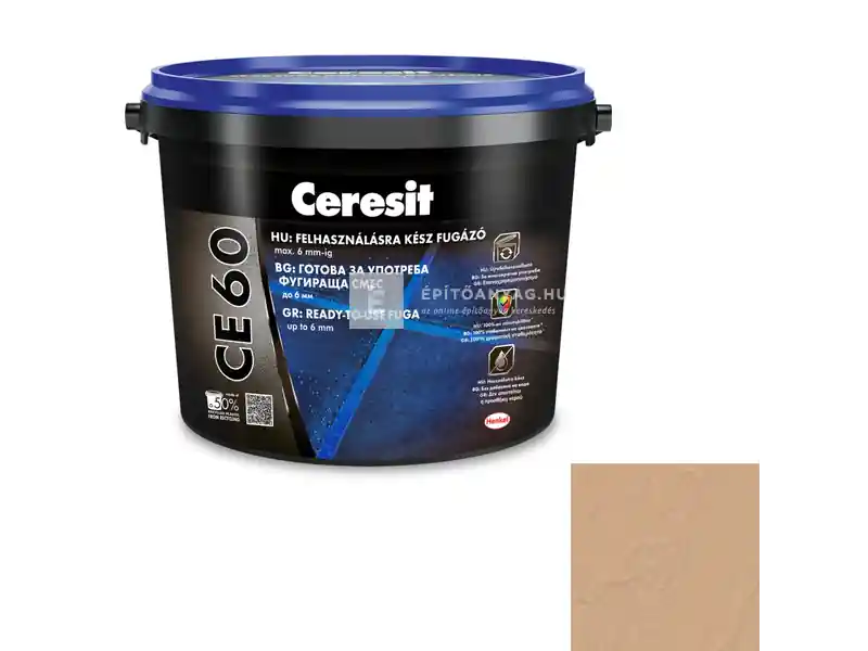 Népszerű Henkel Ceresit CE 60 felhasználásra kész fugázó karamell 2 kg