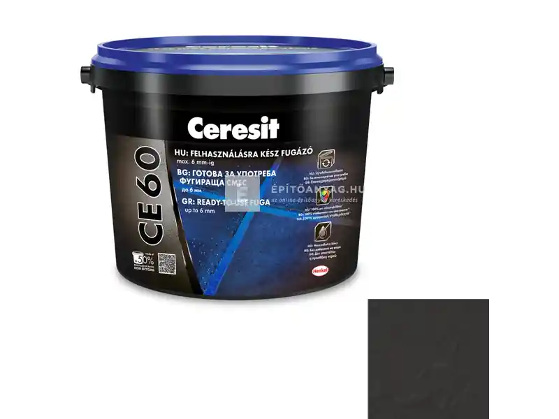 Gyors szállítás Henkel Ceresit CE 60 felhasználásra kész fugázó szénfekete 2 kg